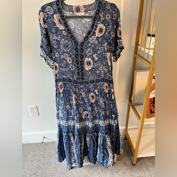 Spell & The Gypsy Zahara Gown in Navy oversized fit - Picture 5 of 9